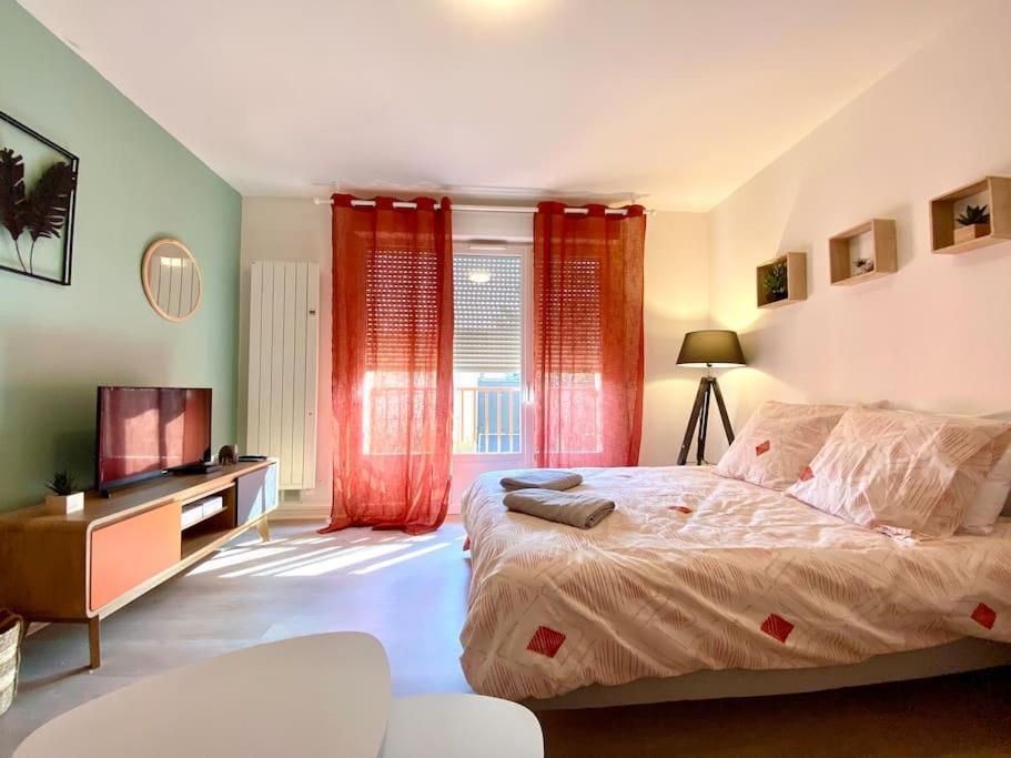 T2 Cosy Proche Hopital + Parking Gratuit Sur Place Auxerre Exterior foto